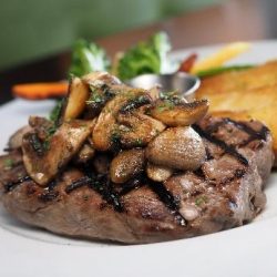 Steak and Mushrooms (use *CharCrust)